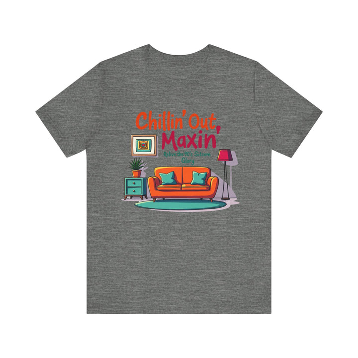 90s Sitcom Living Room T Shirt | Deep Heather