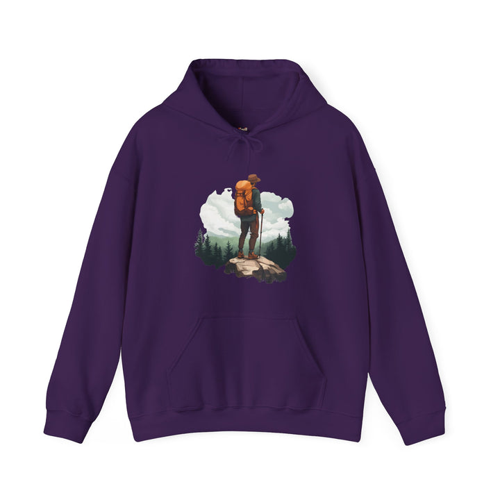 Hiking Wilderness Wanderer Hoodie | Purple