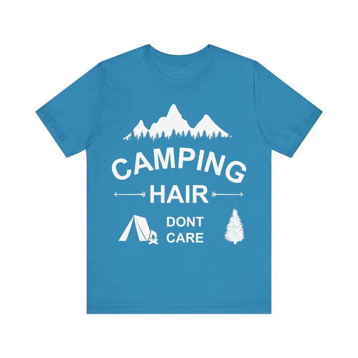 Summer Camp Hair T Shirt | Aqua