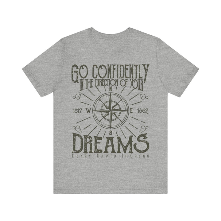 90s Dream Compass T Shirt | Athletic Heather