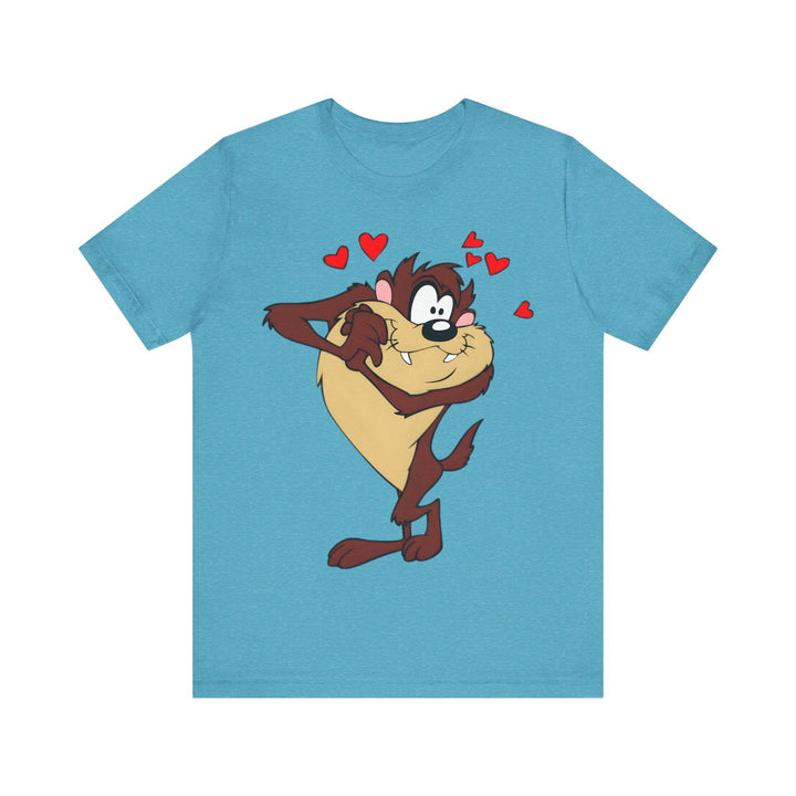 Disney Love-Struck Taz T Shirt | Heather Aqua