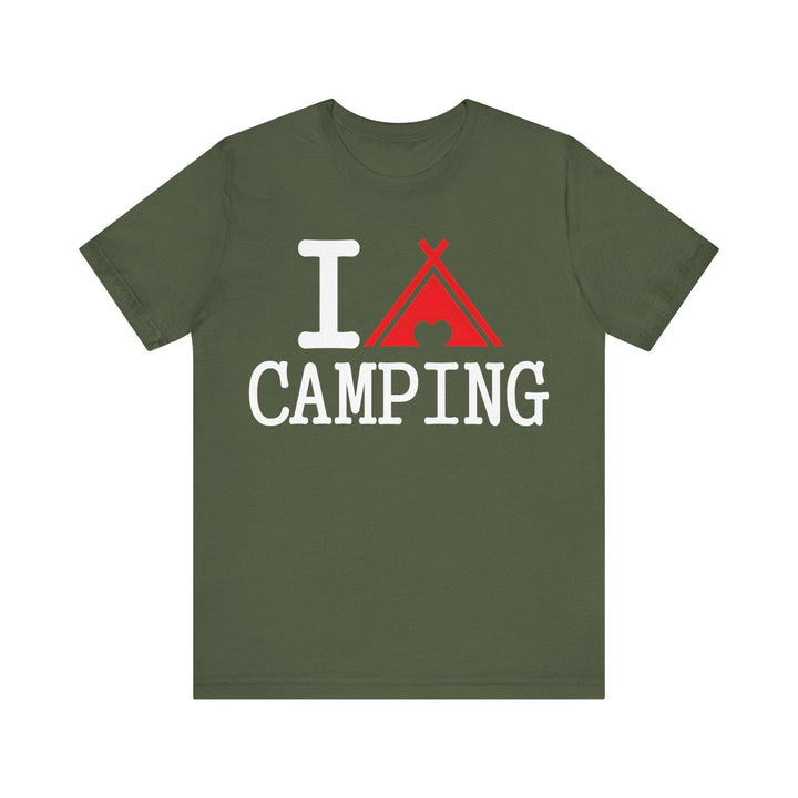 Summer Camp I Love T Shirt | Military Green