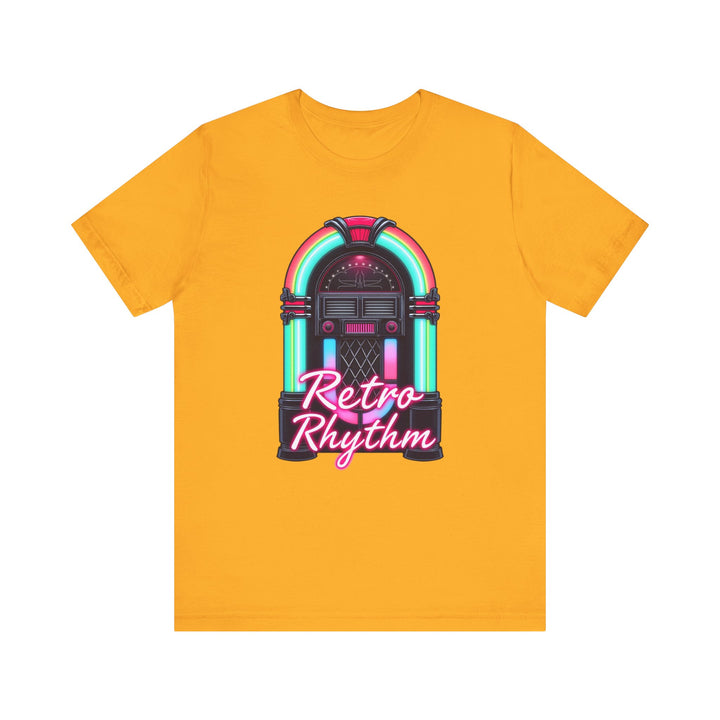 Classic Retro Rhythm T Shirt | Gold