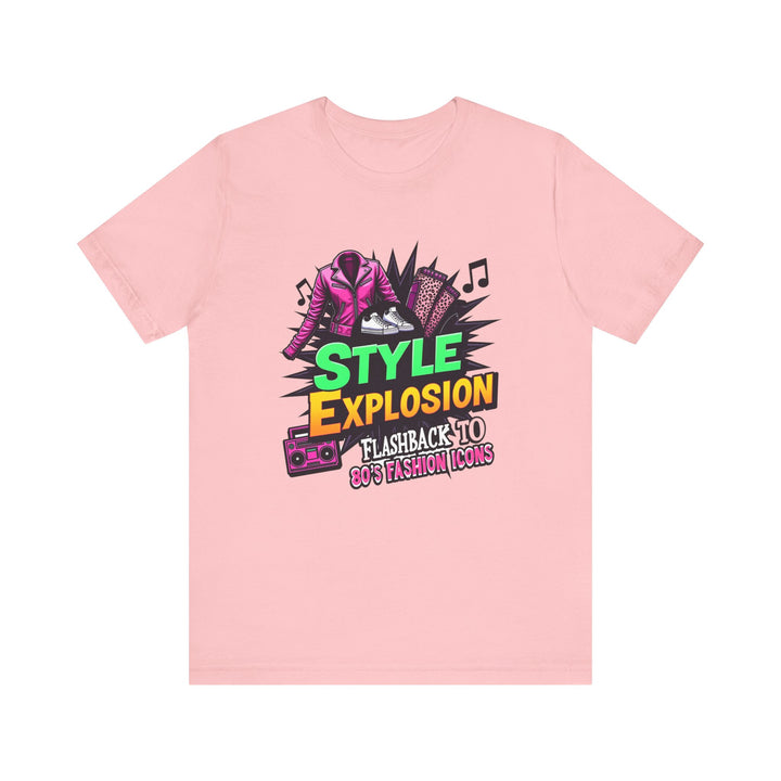 80s Retro Fashion Icons T Shirt | Pink