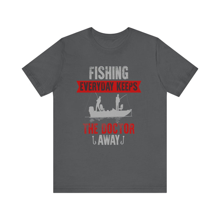 Fishing Therapy Vibe T Shirt | Asphalt