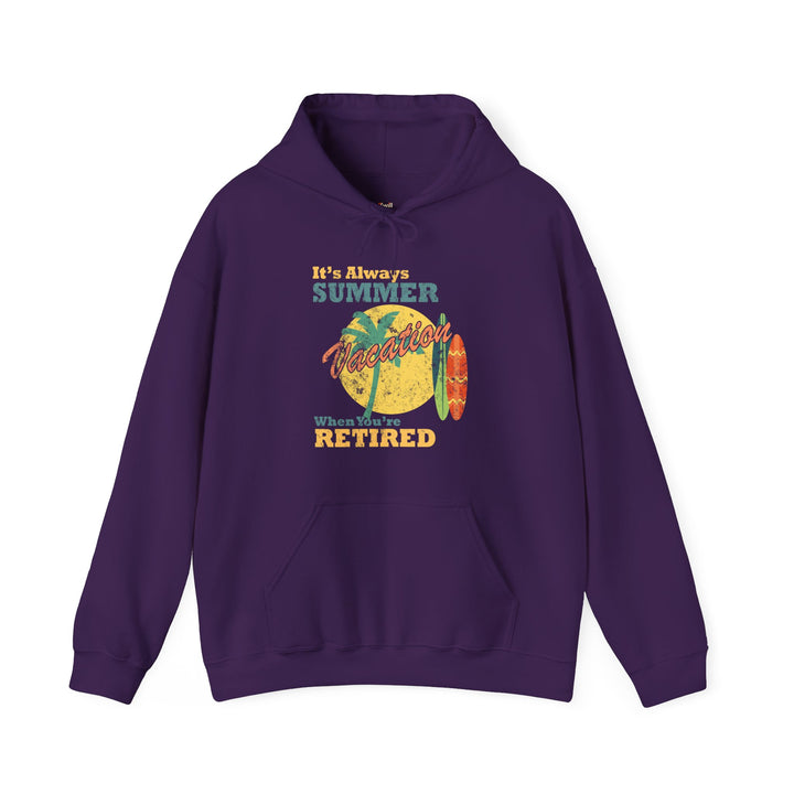 Beach Always Summer Vacation Hoodie | Purple