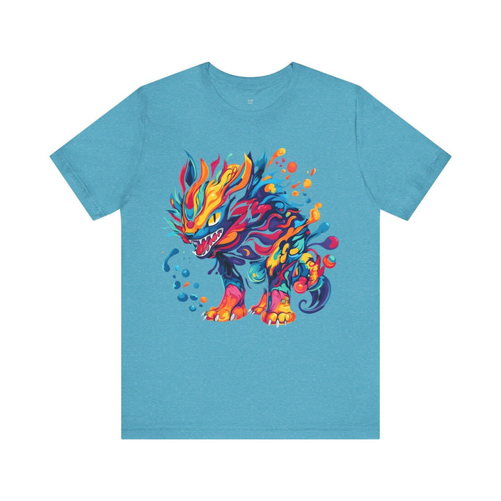 Pokemon Prismatic Beast T Shirt | Heather Aqua