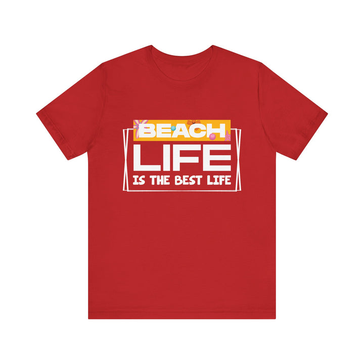Beach Life Best T Shirt | Red