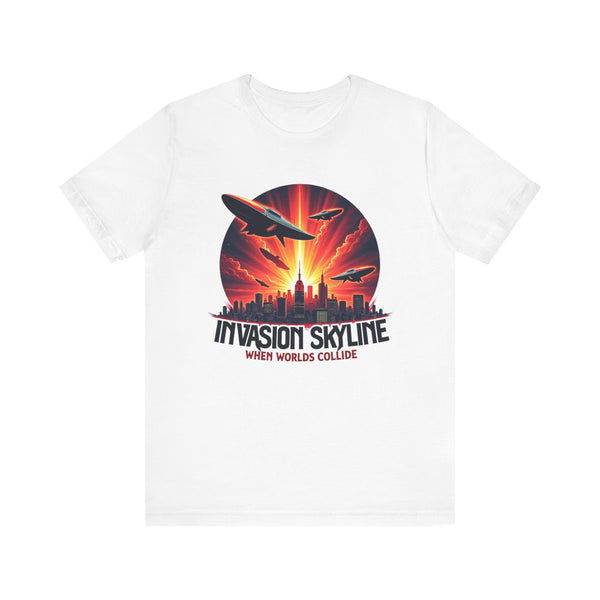 Alien Sunset Invasion T Shirt | White