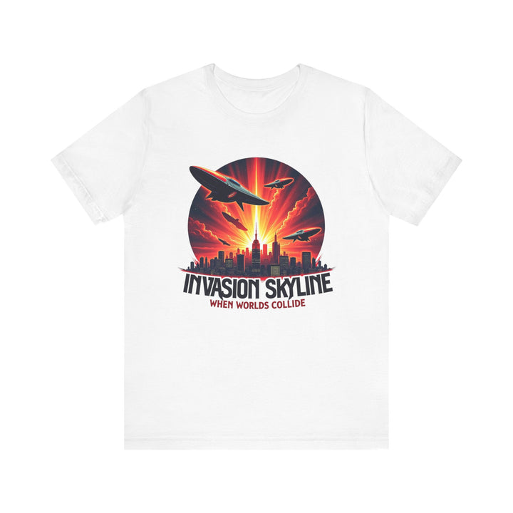 Alien Sunset Invasion T Shirt | White