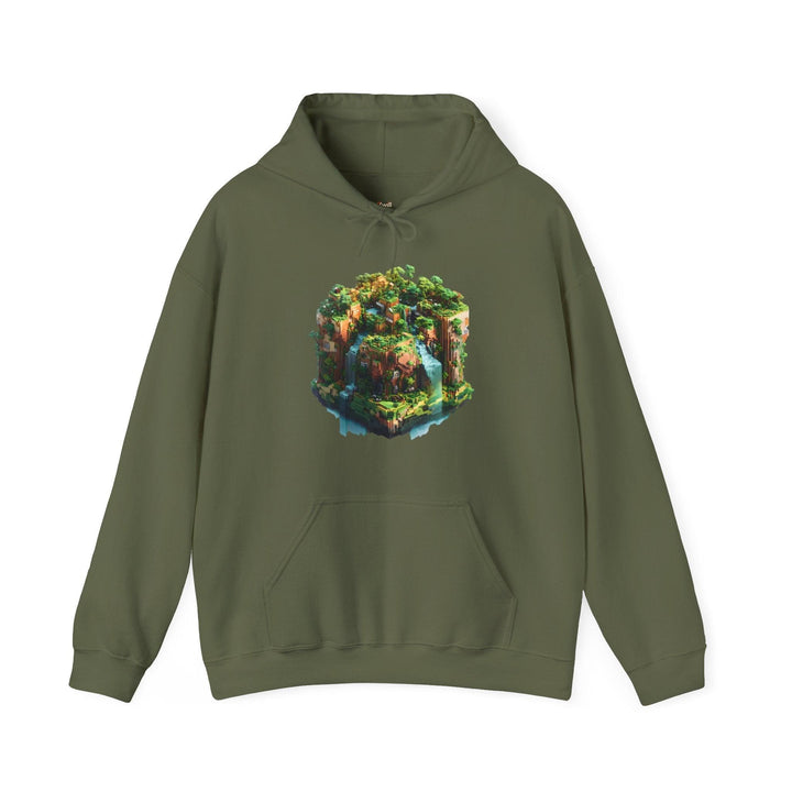 Minecraft Block World Adventures Hoodie | Military Green