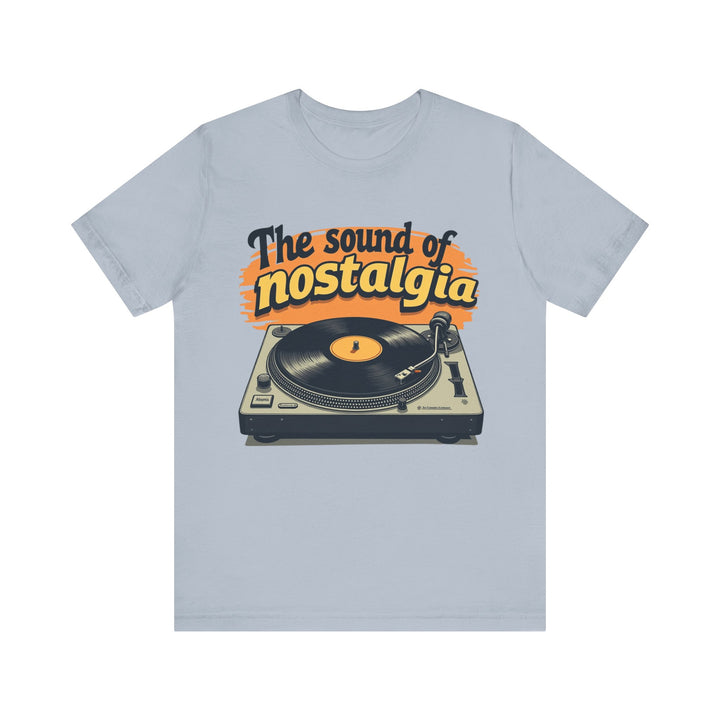 Classic The Sound Of Nostalgia T Shirt | Light Blue Twill Tees