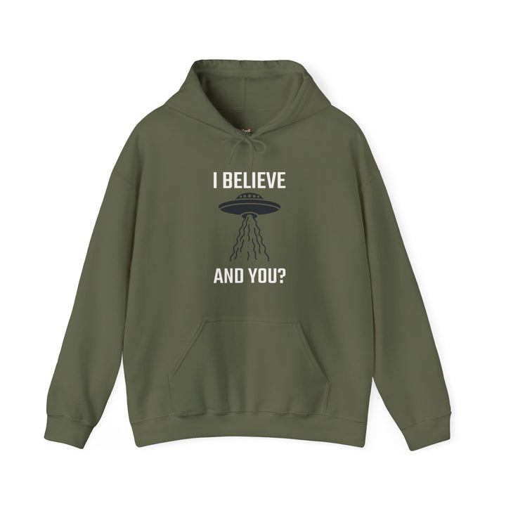 Alien I Believe Hoodie | Military Green