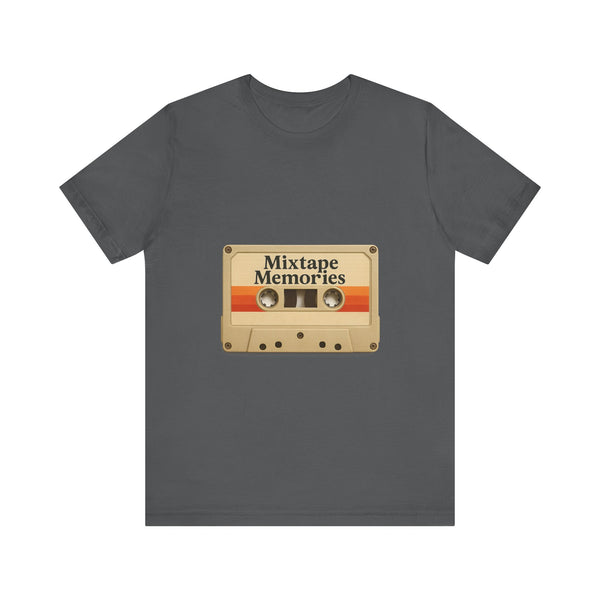 Classic Retro Cassette Mixtape Music T-Shirt | Asphalt Twill Tees