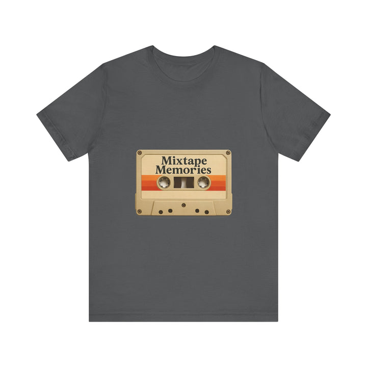 Classic Retro Cassette Mixtape Music T-Shirt | Asphalt Twill Tees