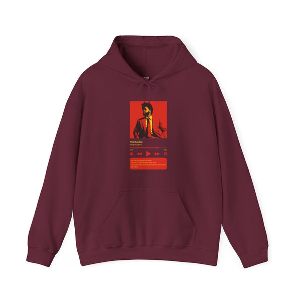 Classic Bright Lights Lyric Hoodie | Maroon