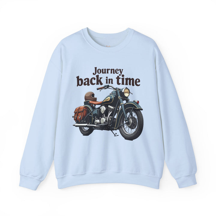 Retro Journey Back In Time Sweatshirt | Light Blue
