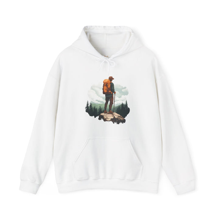 Hiking Wilderness Wanderer Hoodie | White