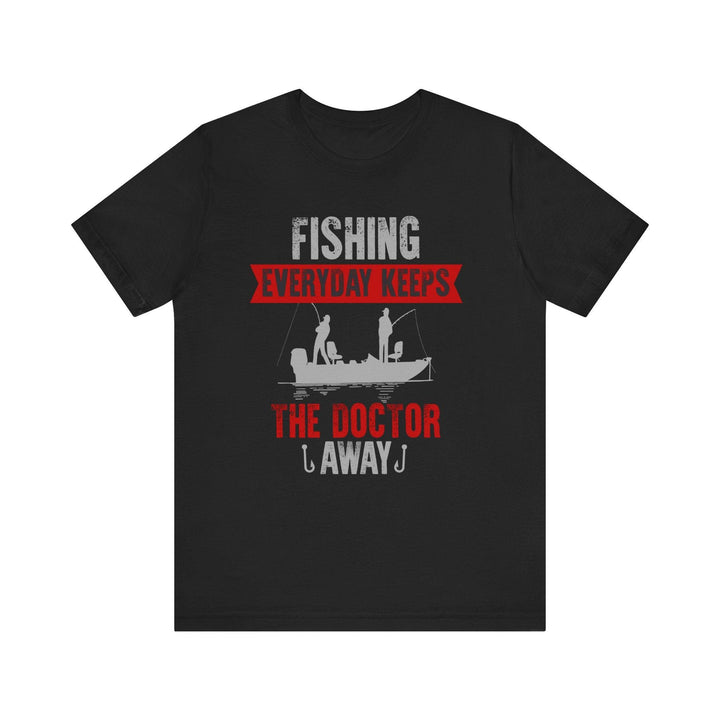 Fishing Therapy Vibe T Shirt | Black