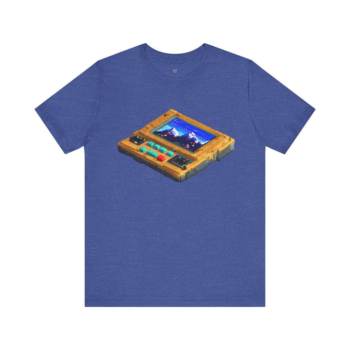 Retro Gaming Pixel Journey T Shirt | Heather True Royal