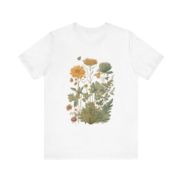 Flower Floral Symphony T Shirt | White