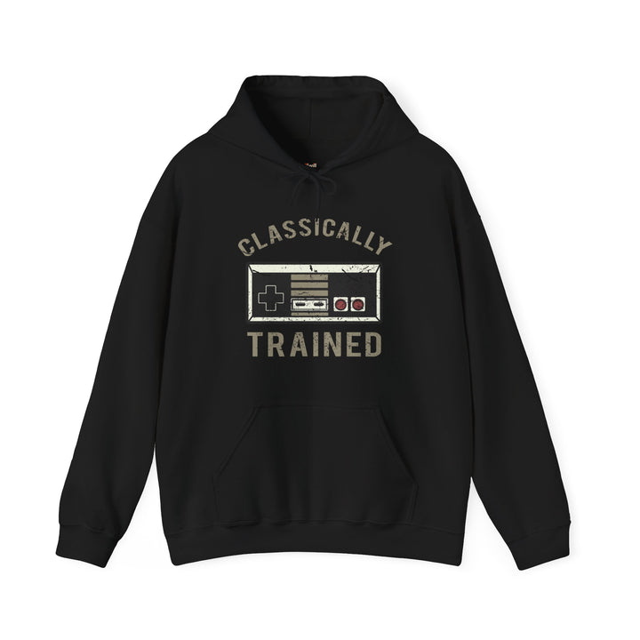 Retro Gaming Classically Trained Hoodie | Black