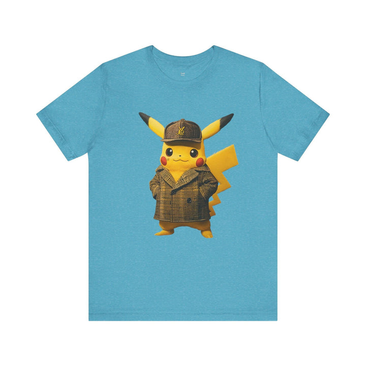 Pokemon Detective Fashion T Shirt | Heather Aqua