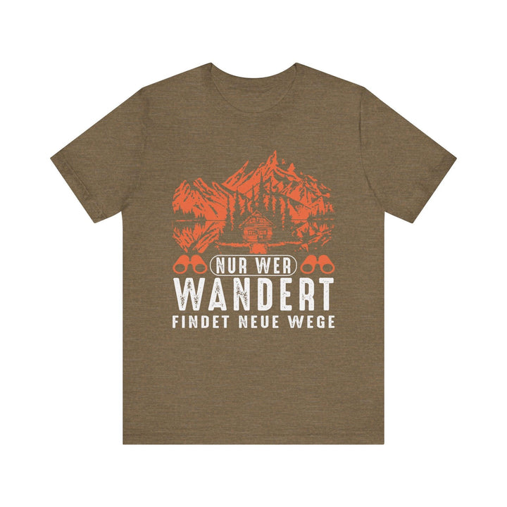 Hiking Wanderer’s Path T Shirt | Heather Olive