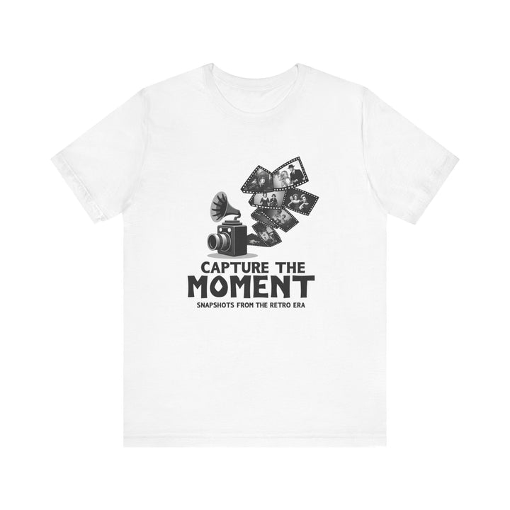 Retro Memories Capture the Moment T Shirt | White