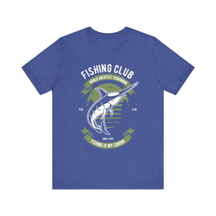 Fishing Club Cardio T Shirt | Heather True Royal