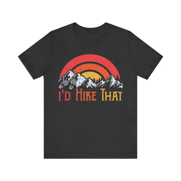 Hiking I'd That T Shirt | Dark Grey Heather