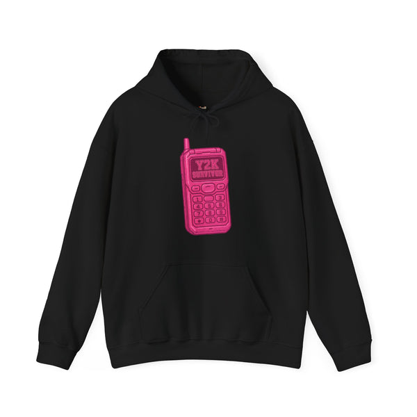 Retro Y2K Neon Flip Phone Hoodie