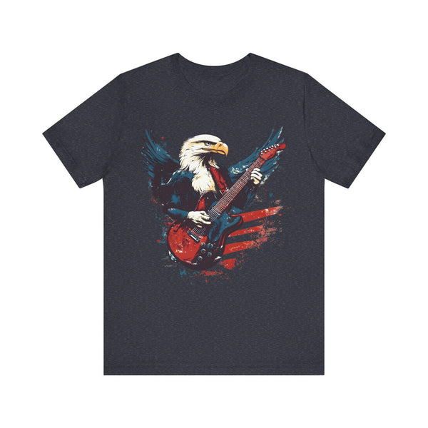 Rock Eagle Anthem T Shirt | Heather Navy