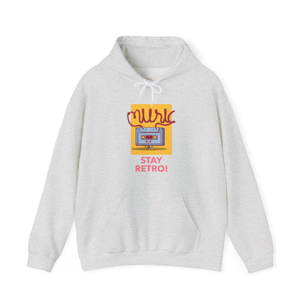 Classic Stay Retro Music Hoodie | Ash