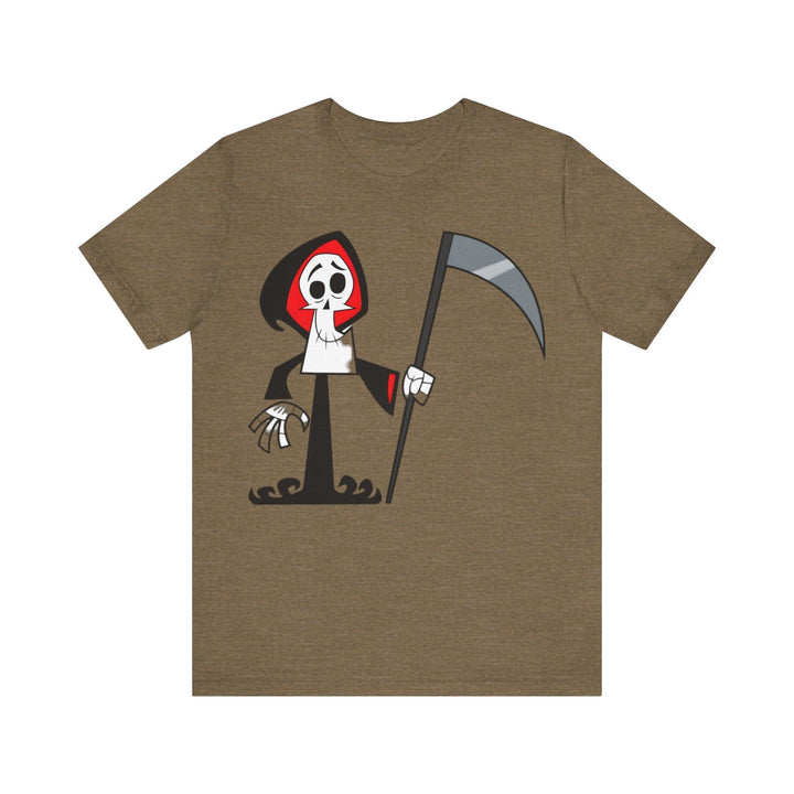 Disney Grim Reaper Vibes T Shirt | Heather Olive