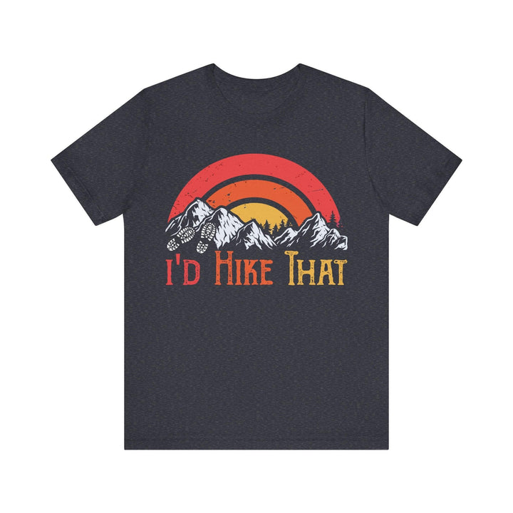 Hiking I'd That T Shirt | Heather Navy