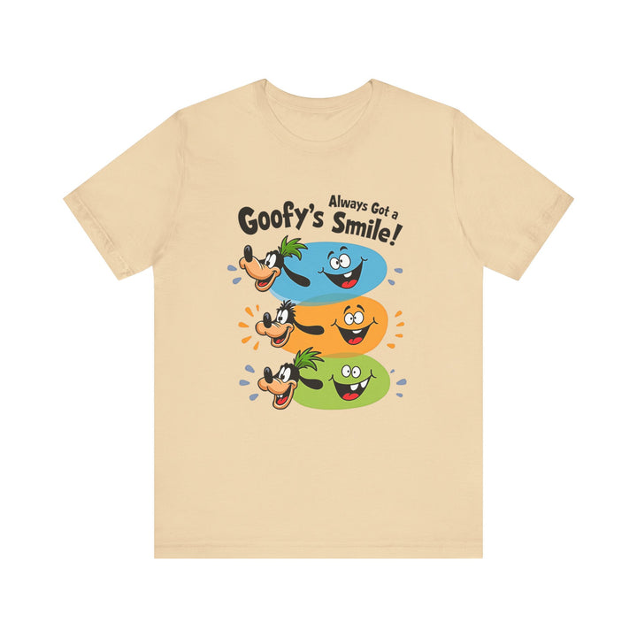 Disney Goofy’s Smile Always T Shirt | Soft Cream