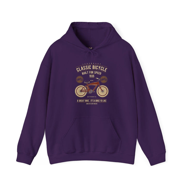 90s Classic Bicycle Hoodie | Purple