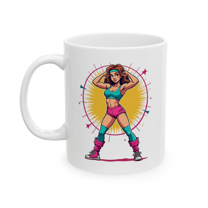 80s Fitness Diva Mug | 11oz Twill Tees