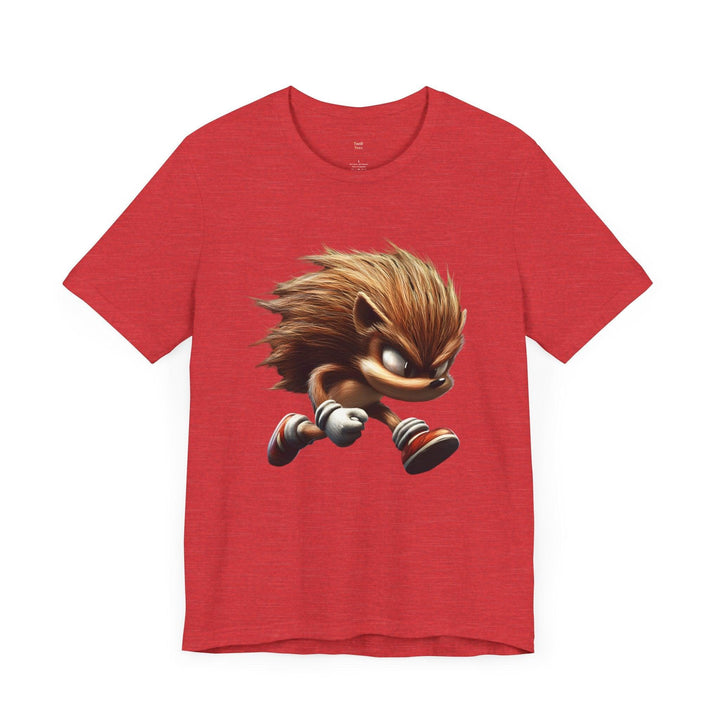 Sonic Fiery Hedgehog Speedster T Shirt | Heather Red