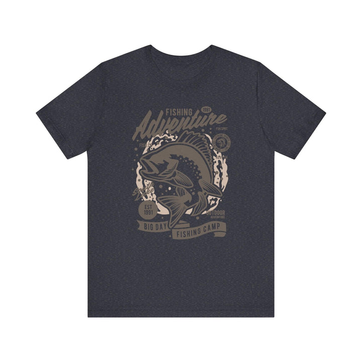 Fishing Adventure T Shirt | Heather Navy