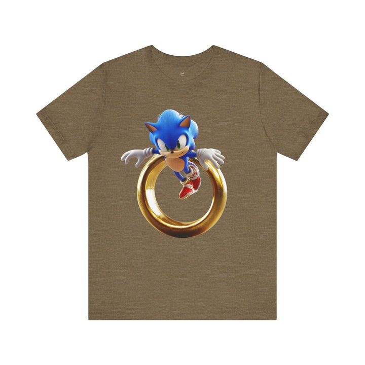 Sonic Ring Dash T Shirt | Heather Olive