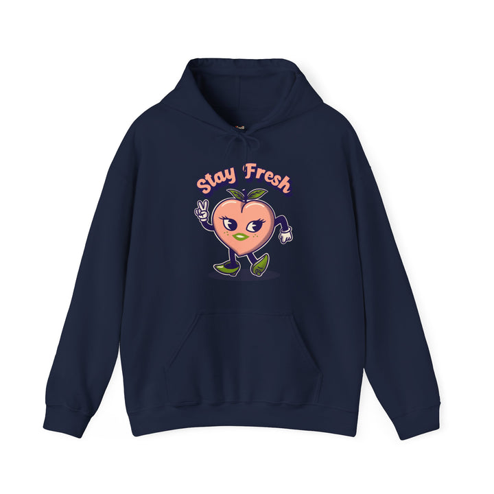 Flower Stay Fresh Hoodie | Navy