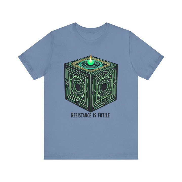 Star Trek Borg Cube T Shirt | Steel Blue