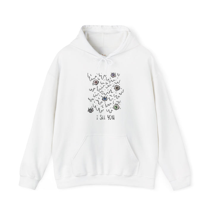 Disney Spooky Eyes Vibe Hoodie | White Twill Tees