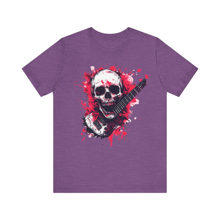 Rock Guitar Reaper Rock T Shirt | Heather Team Purple