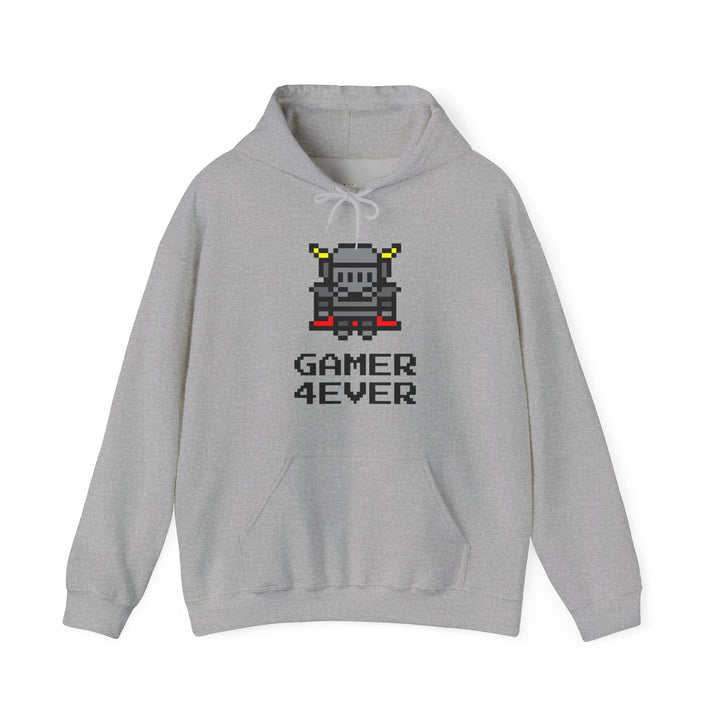 Retro Gaming 8-Bit Knight Hoodie | Sport Grey