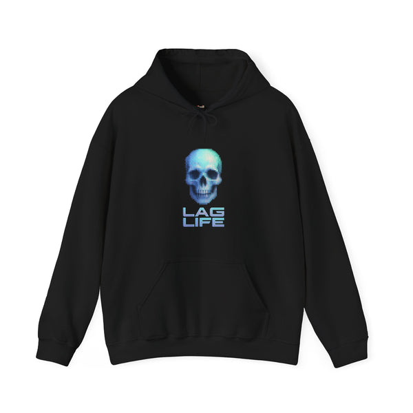 Retro Gaming Skull Lag Life Cyberpunk Hoodie