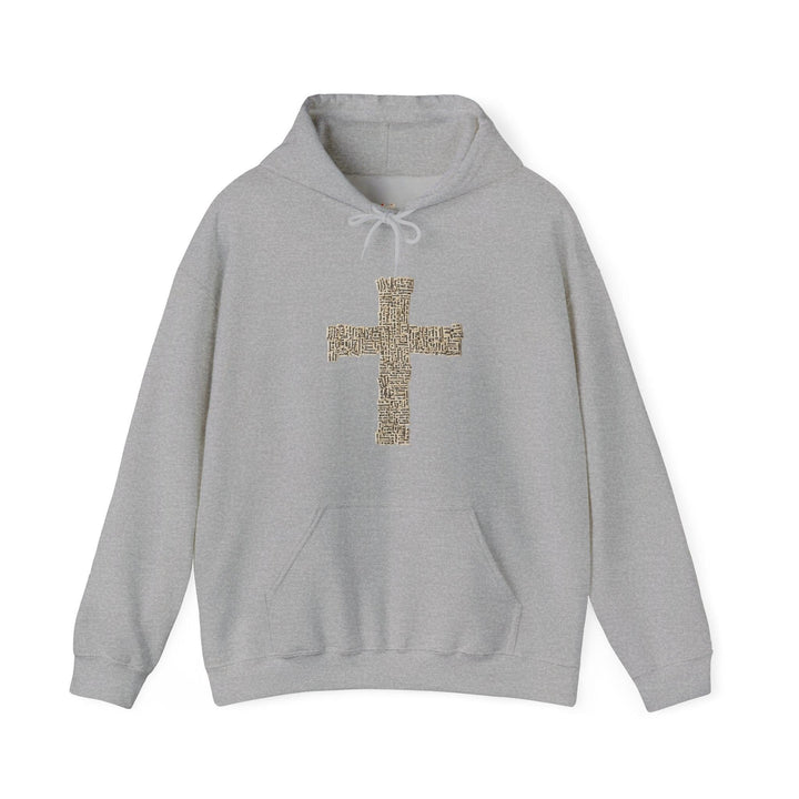 Christian Words of Faith Hoodie | Sport Grey