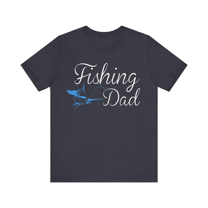 Fishing Dad T Shirt | Heather Navy